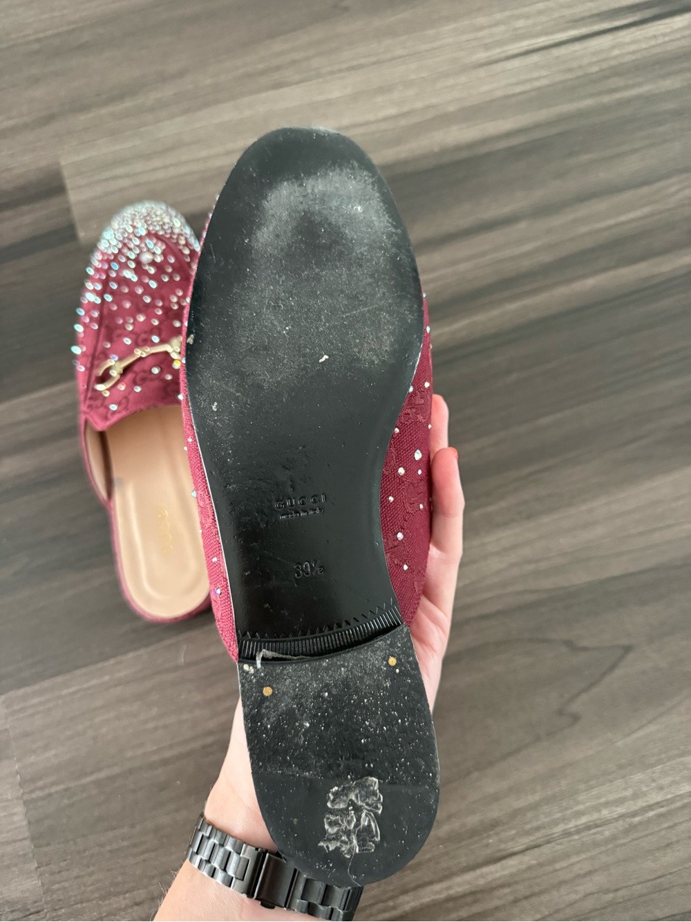 Gucci crystal Princetown loafers - Picture 9 of 9